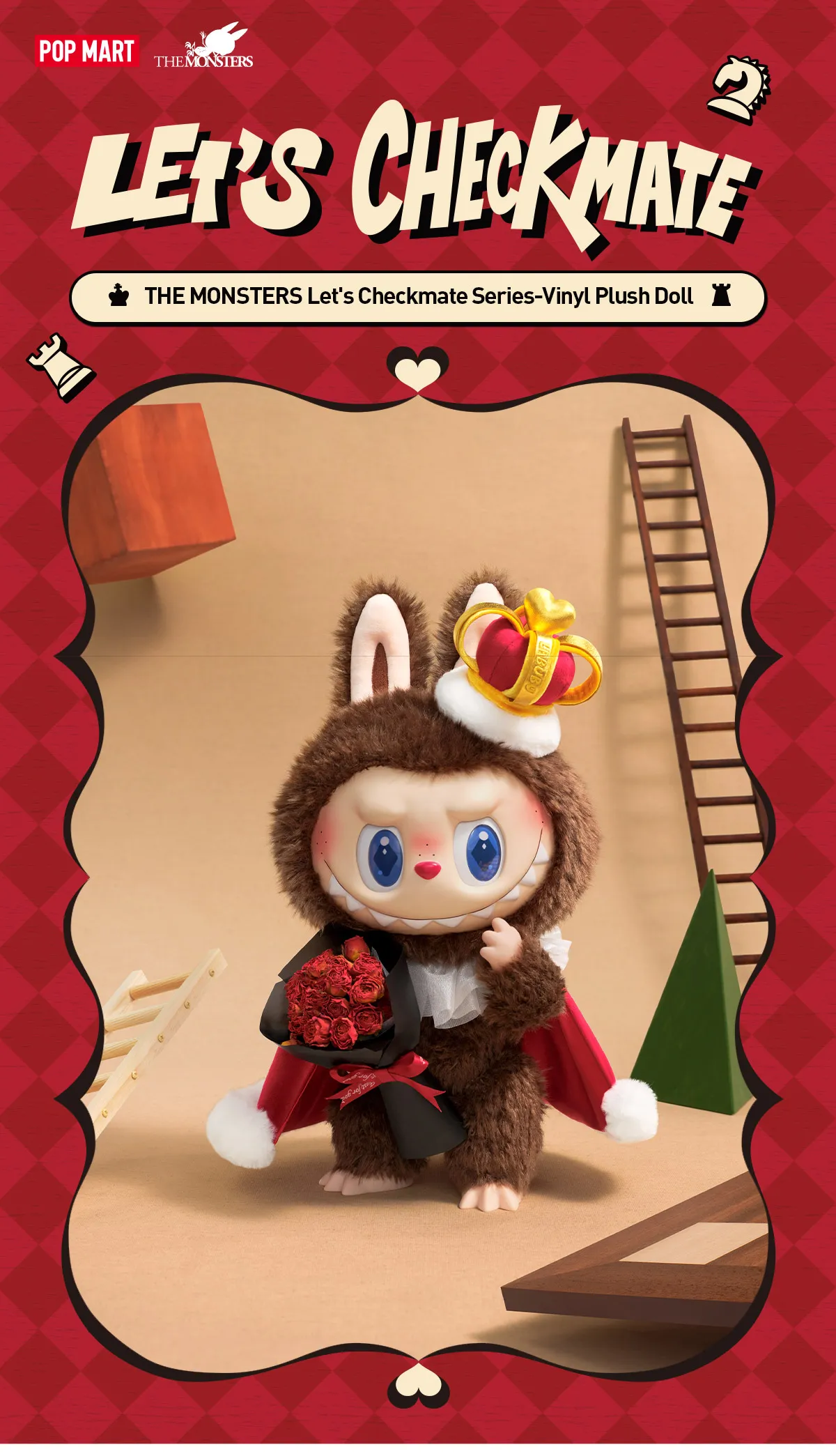 Labubu Let’s Checkmate Vinyl Plush Doll
